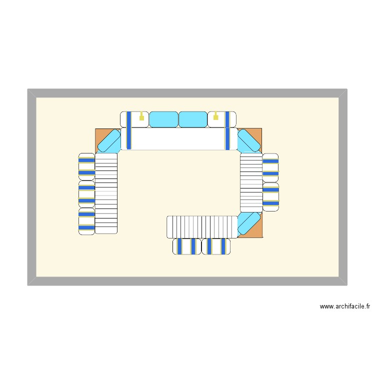 salon teham. Plan de 0 pièce et 0 m2