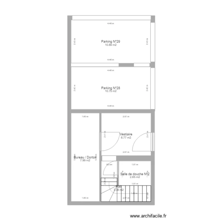 Crosets Hameau R moins 1. Plan de 