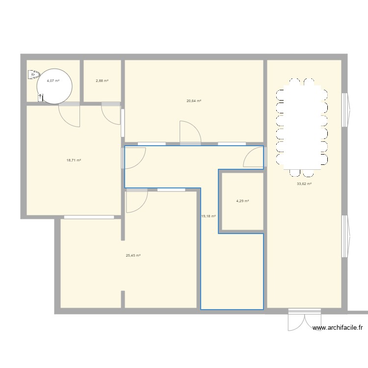 troenes. Plan de 0 pièce et 0 m2