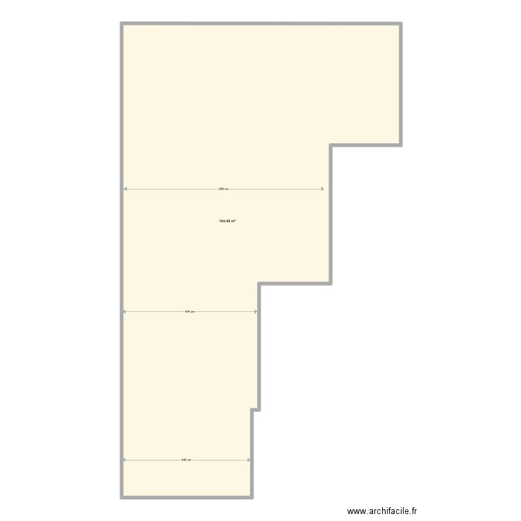 PRESSING BUREAU. Plan de 1 pièce et 164 m2