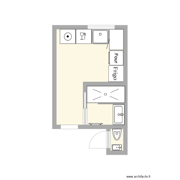 Clichy. Plan de 0 pièce et 0 m2