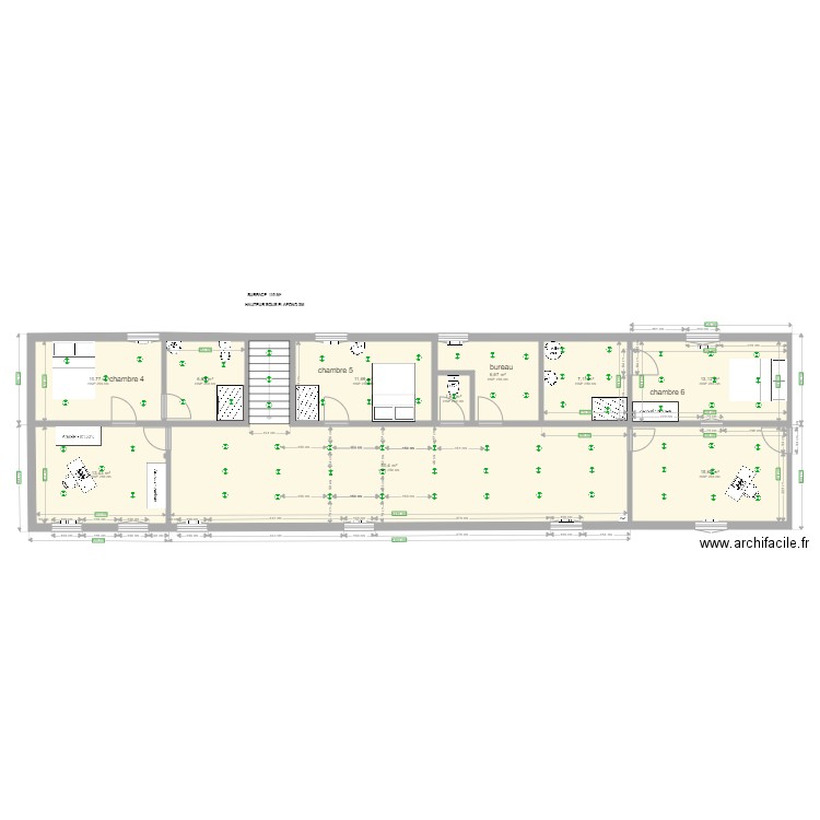 Bâtiment Voltaire 1ER ETAGE  V004. Plan de 10 pièces et 137 m2