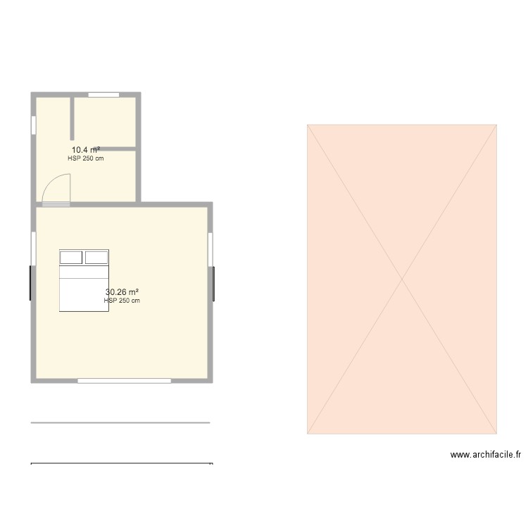 Bungalow ok2 droite . Plan de 0 pièce et 0 m2