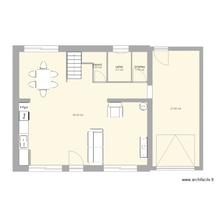 maison. Plan de 0 pièce et 0 m2