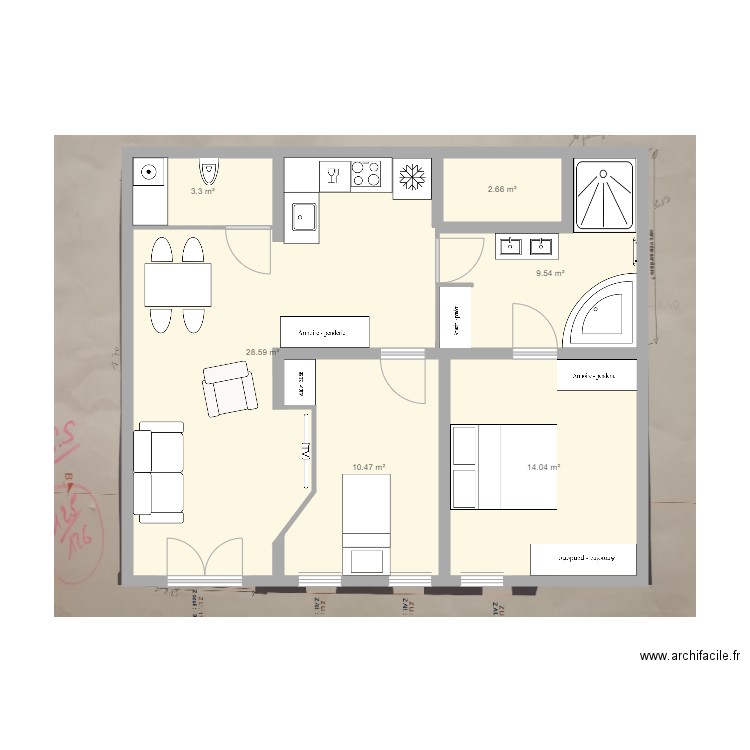 sous sol 1 TEST 2. Plan de 0 pièce et 0 m2