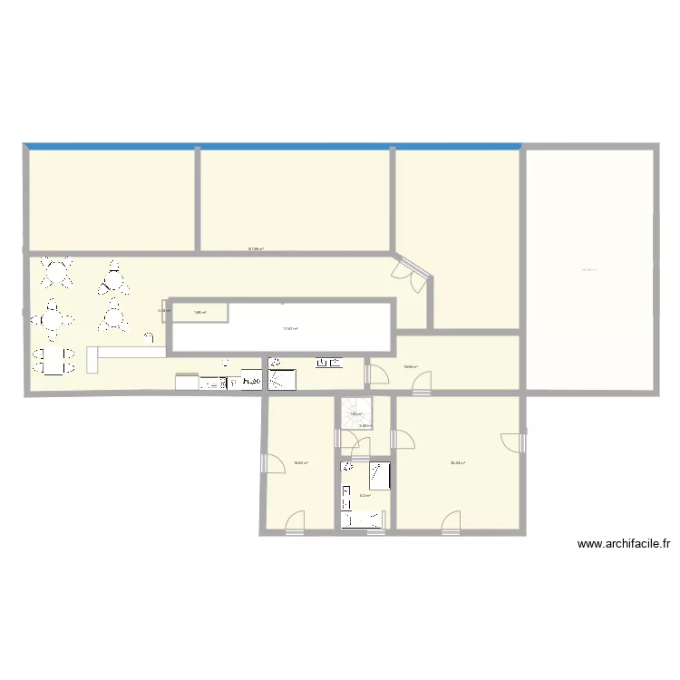 CABINET MEDICAL et logement social. Plan de 