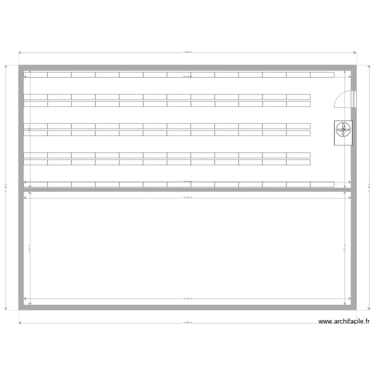 Chambre possible 3840 meules max. Plan de Chambre possible 3840 meules max. Plan de