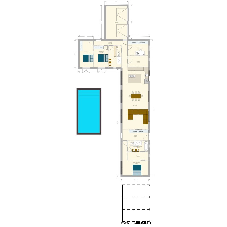 Maison. Plan de 0 pièce et 0 m2