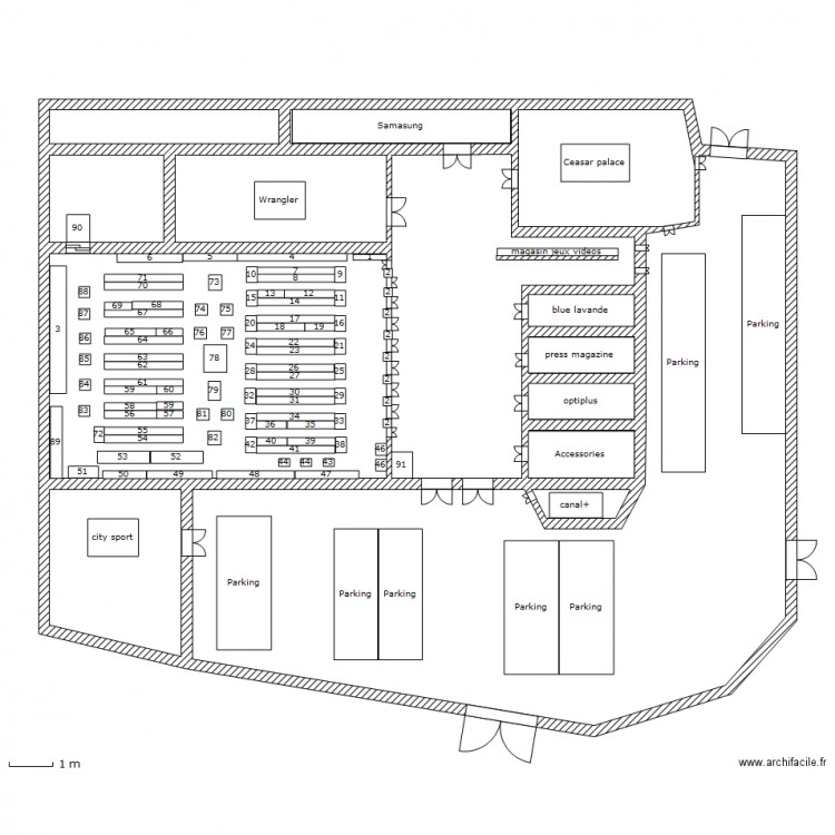 plan de casino-sahm. Plan de 0 pièce et 0 m2