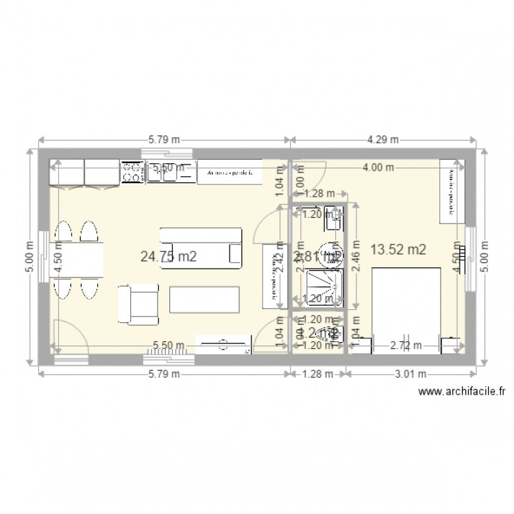 Entrainement 2P. Plan de 0 pièce et 0 m2