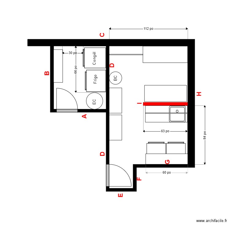Bouffard rangement 2. Plan de 0 pièce et 0 m2