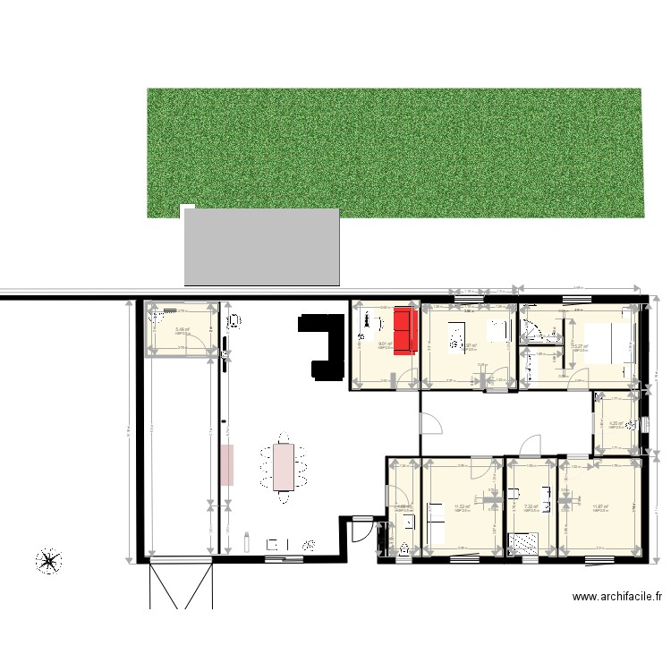 Plan maison Bourgeois 2. Plan de 0 pièce et 0 m2