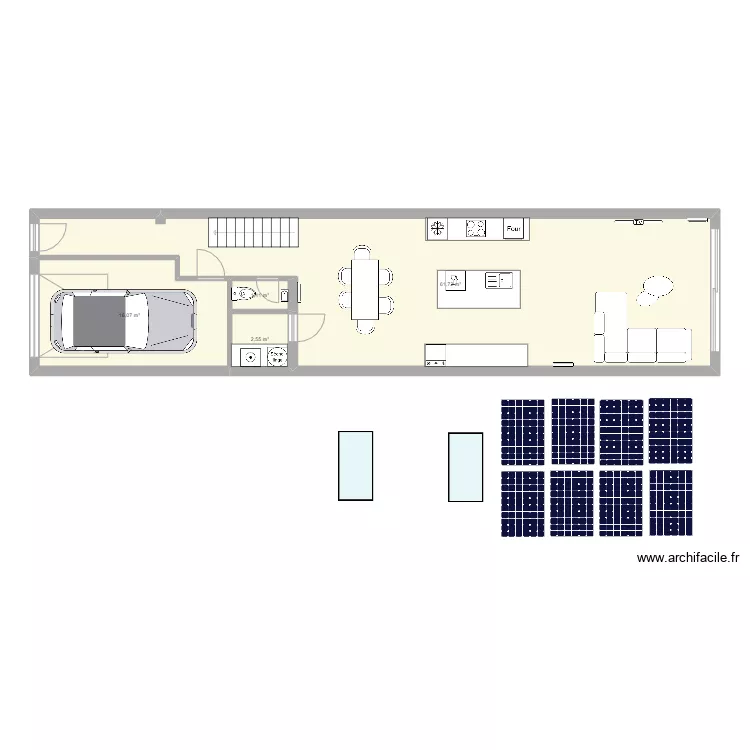 Saint Julien garage. Plan de 