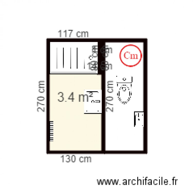 GUILLOU APPARTEMENT . Plan de 0 pièce et 0 m2