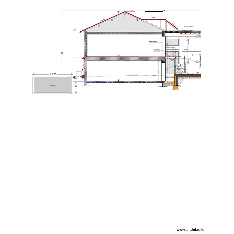 IMPLANTATION BASSIN. Plan de 0 pièce et 0 m2