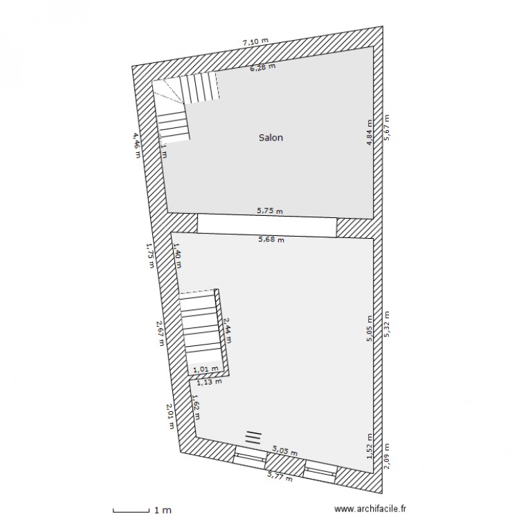 Niveau 1. Plan de 0 pièce et 0 m2