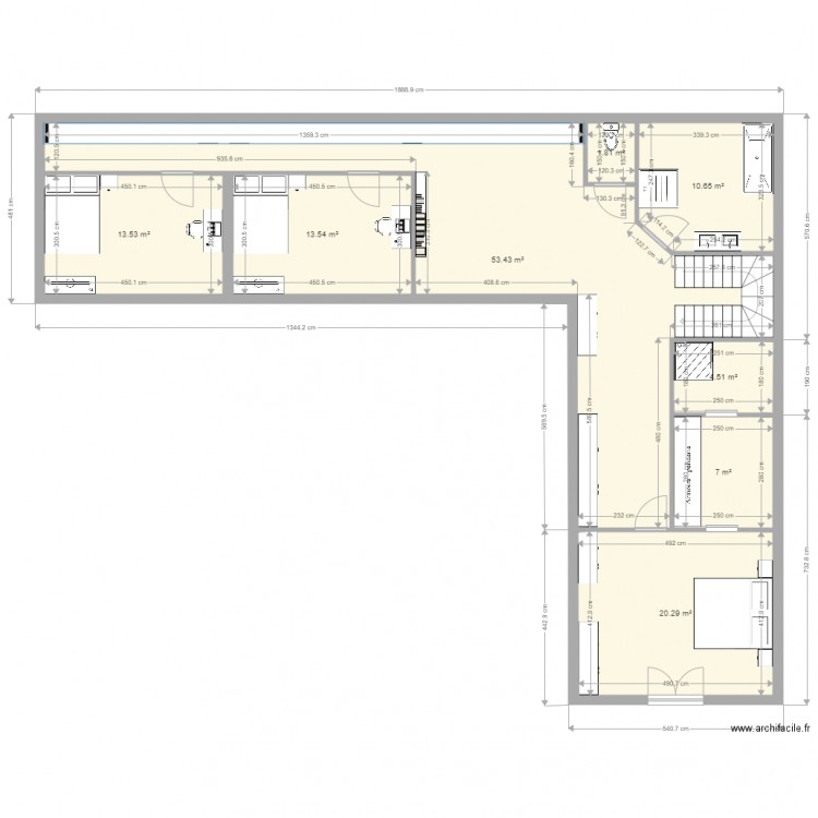 etage2 bis. Plan de 0 pièce et 0 m2
