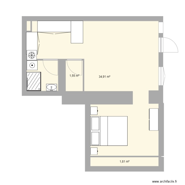 T2 RDC Jonquières. Plan de 0 pièce et 0 m2