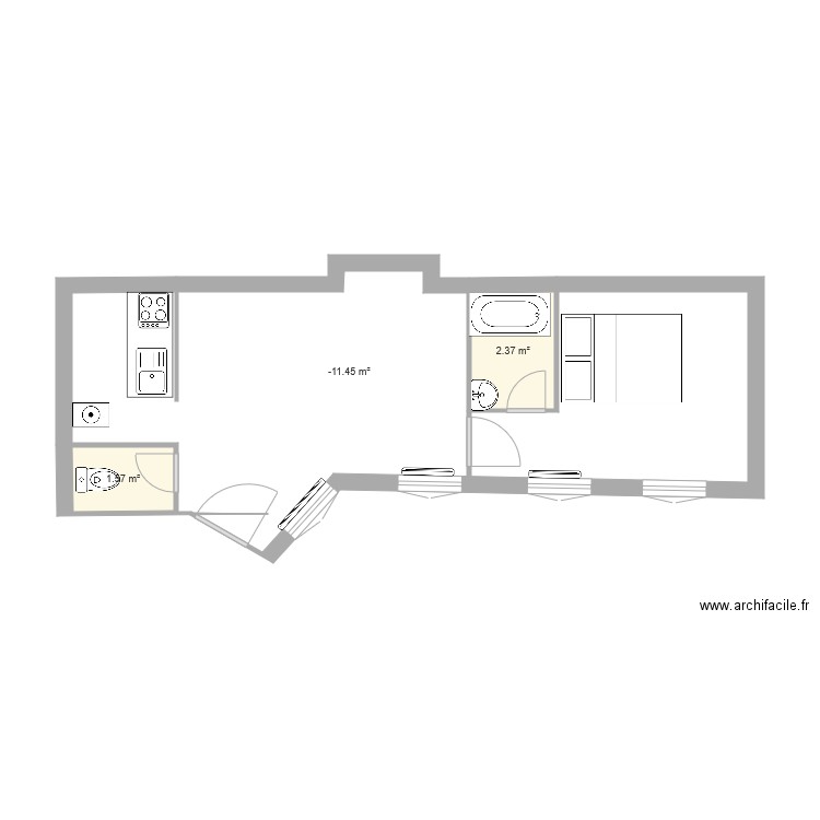 plan C. Plan de 0 pièce et 0 m2