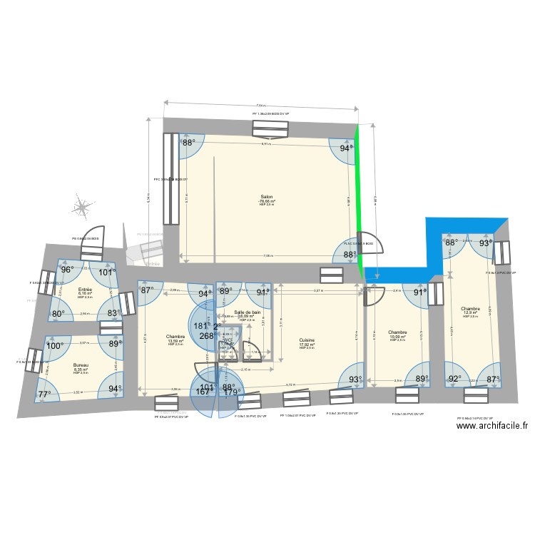 Khebazza Studio et Logement. Plan de 0 pièce et 0 m2