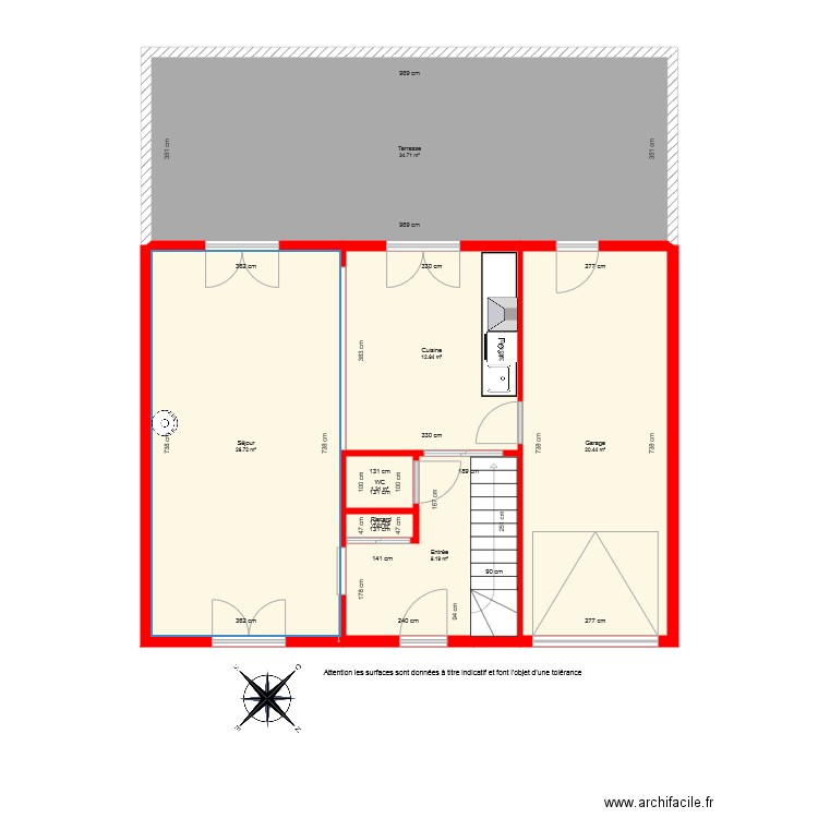 BI 4169 RDC coté. Plan de 0 pièce et 0 m2