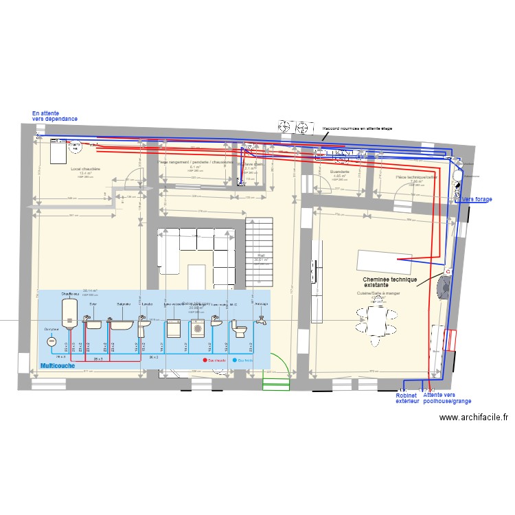 Mas Sarrians aep metre. Plan de 0 pièce et 0 m2