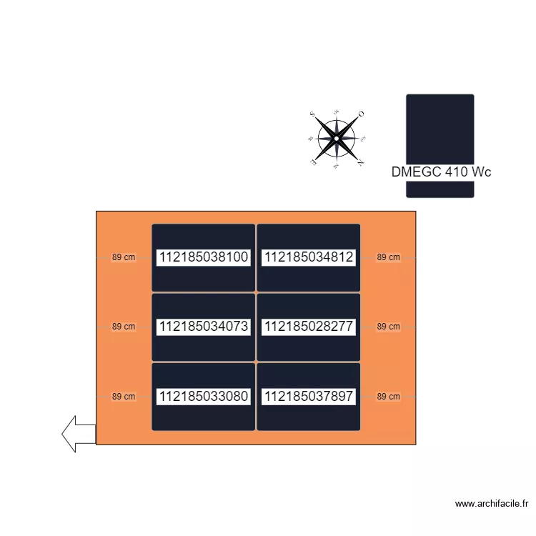 CALEPINAGE M.LOUBIAT. Plan de 