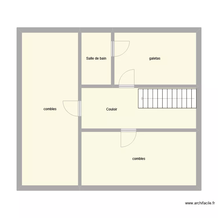 Yvorne, combles ch scie 2. Plan de 
