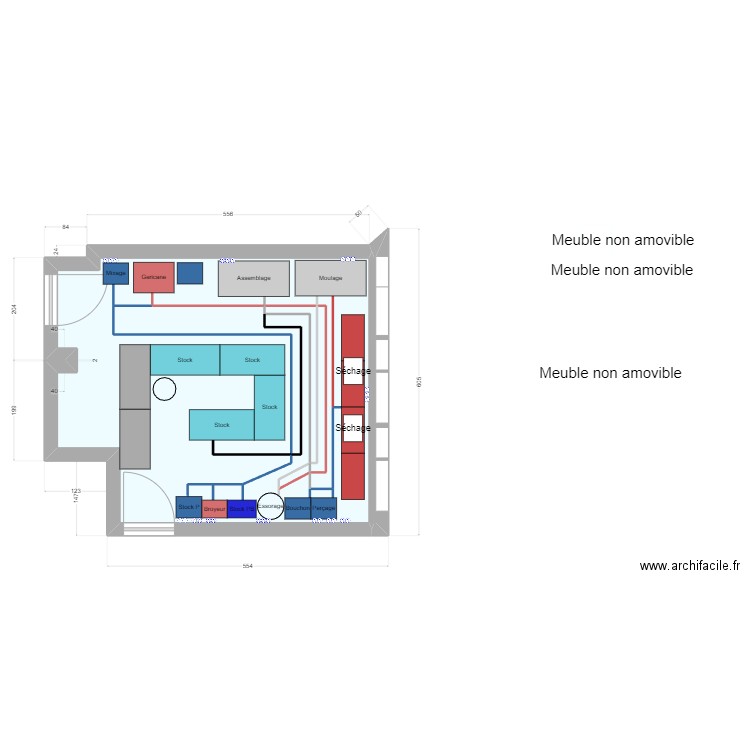 plan 2. Plan de 6 pièces et 33 m2