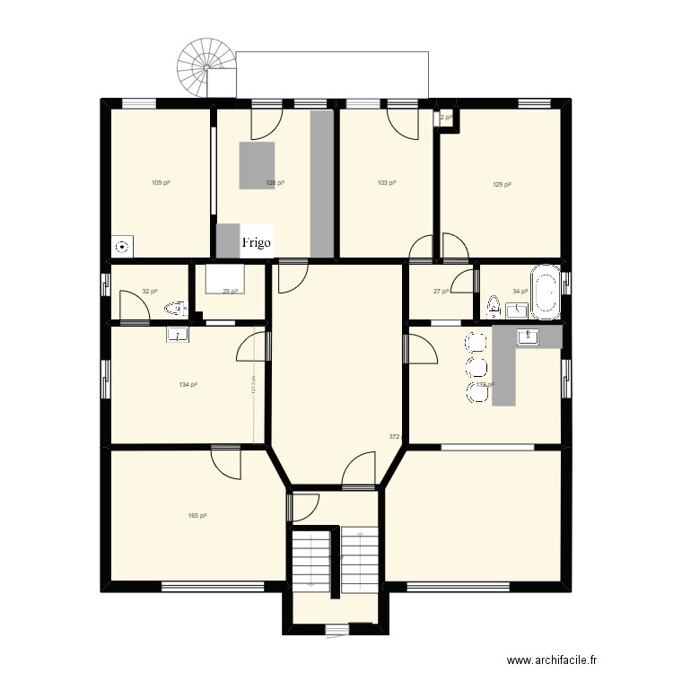 Plan560. Plan de 235 pièces et 1873 m2