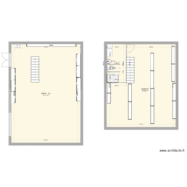   sanitaire attelier municipaux . Plan de 0 pièce et 0 m2