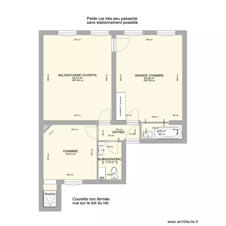60M2 RDC SURELEVE 5. Plan de 60M2 RDC SURELEVE 5. Plan de