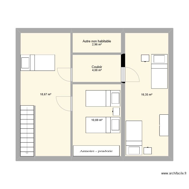 étage Corentin. Plan de 0 pièce et 0 m2