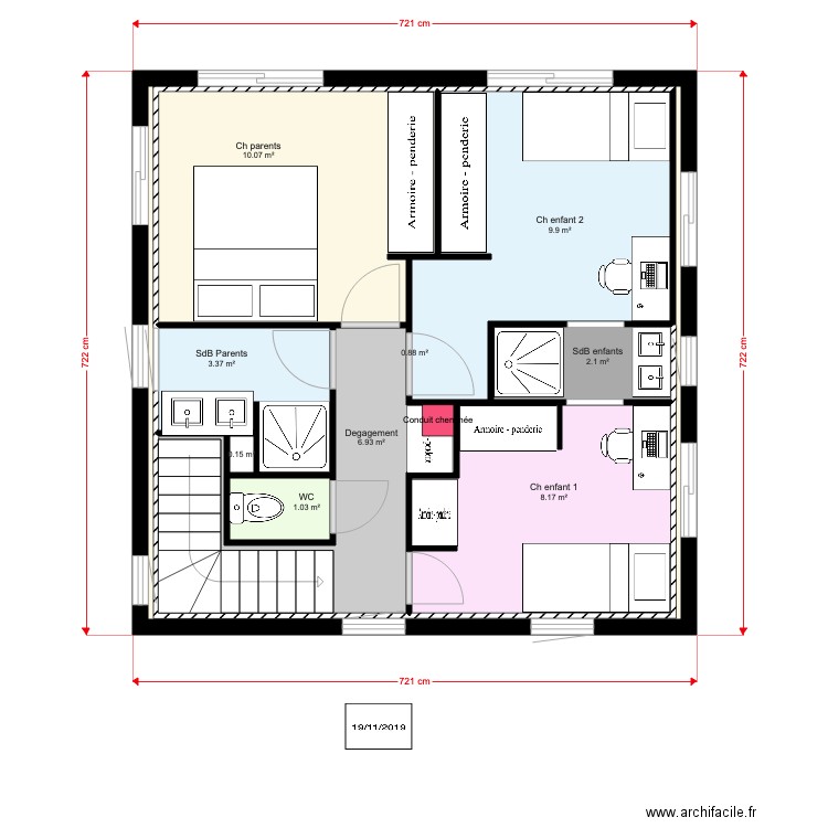 Cost2 Etage V4. Plan de 0 pièce et 0 m2