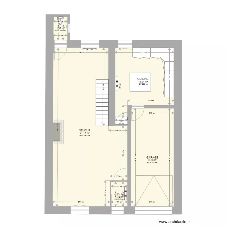 KEBERLE RDC. Plan de 
