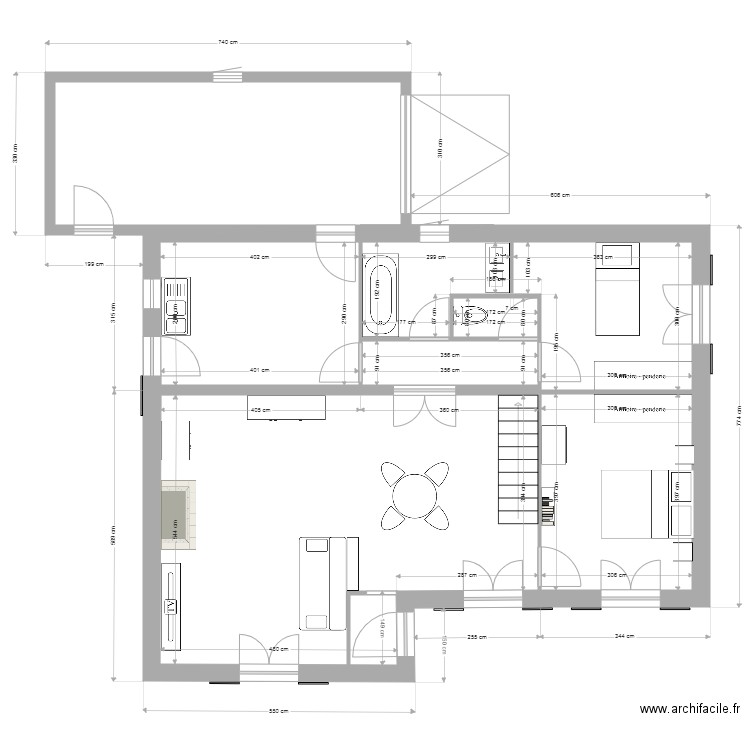 Plan maison Vic. Plan de 0 pièce et 0 m2