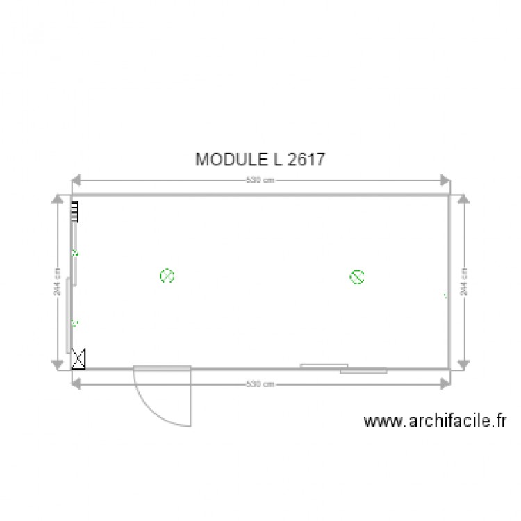 MODULE L 2617. Plan de 0 pièce et 0 m2