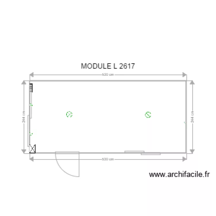 MODULE L 2617. Plan de 