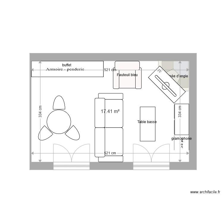 salle de séjour. Plan de 0 pièce et 0 m2