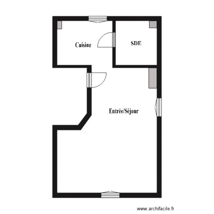 1 ETG HAUSSMANN. Plan de 0 pièce et 0 m2