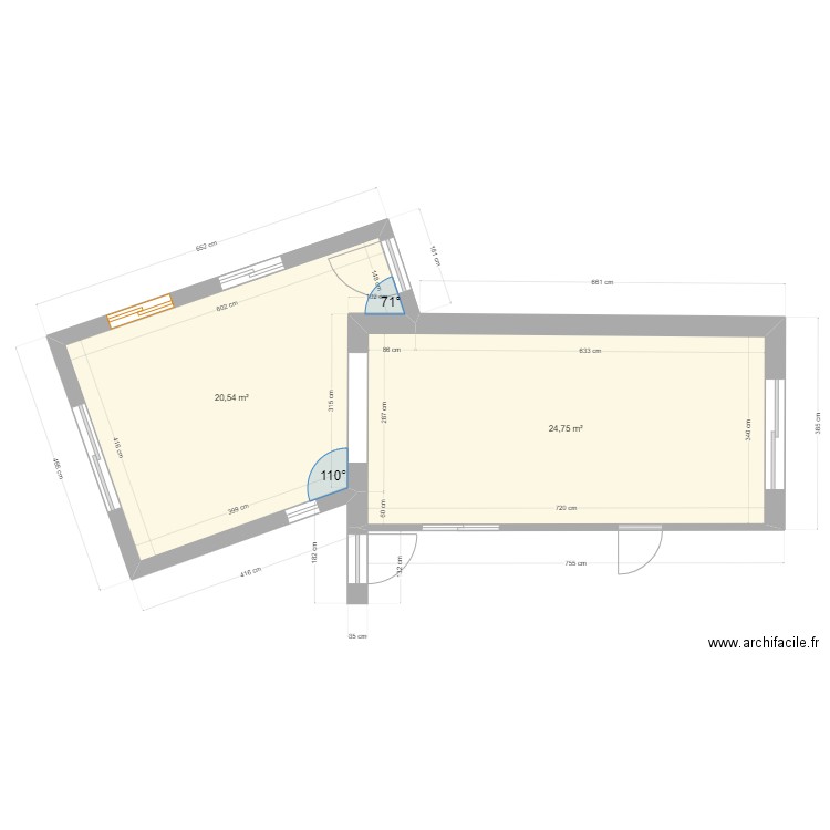 extension 3. Plan de 0 pièce et 0 m2