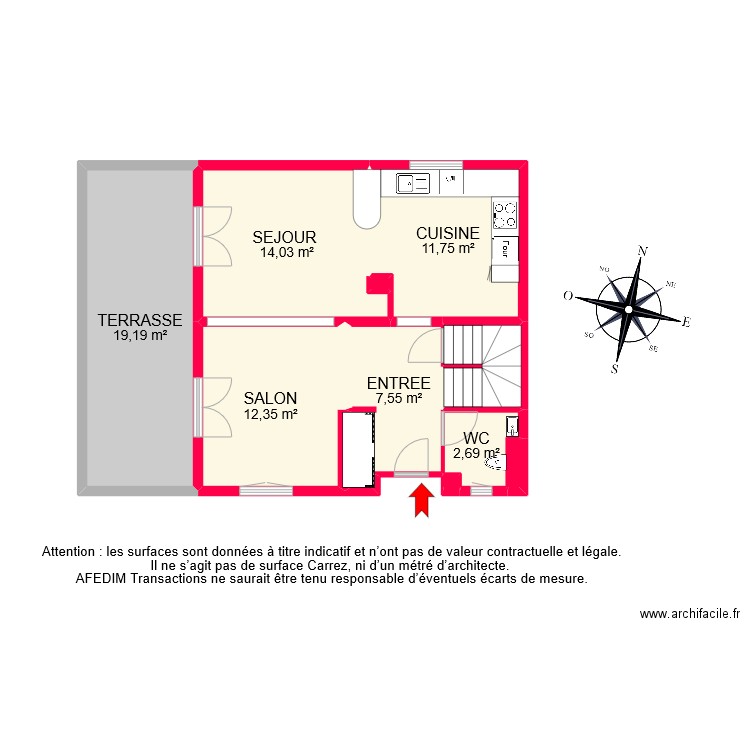 BI8865 RDC. Plan de 0 pièce et 0 m2