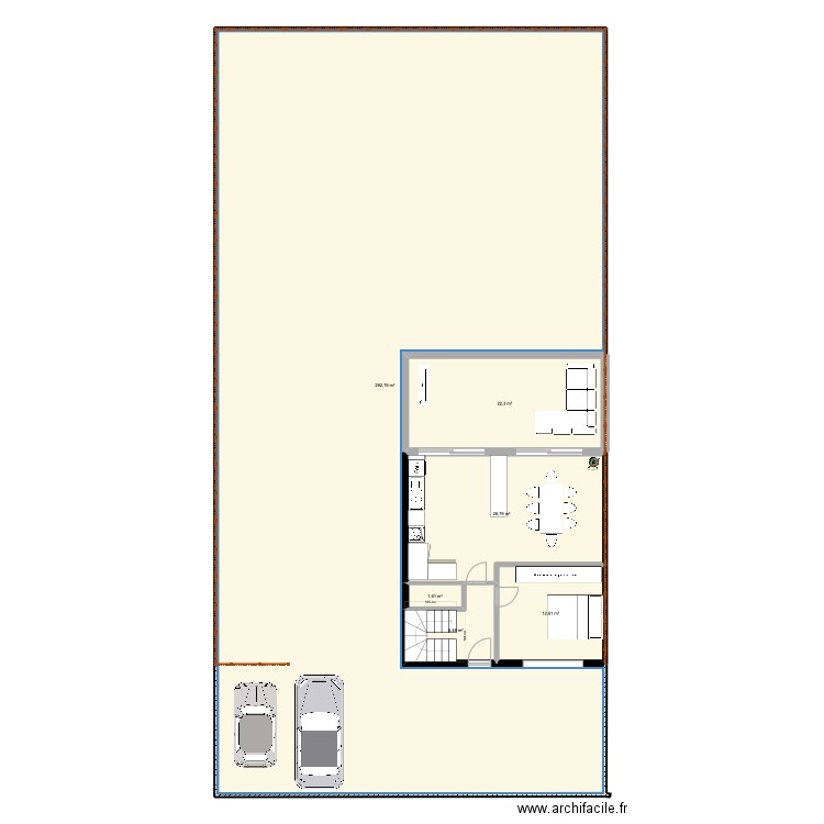 RDC propose 1. Plan de 0 pièce et 0 m2