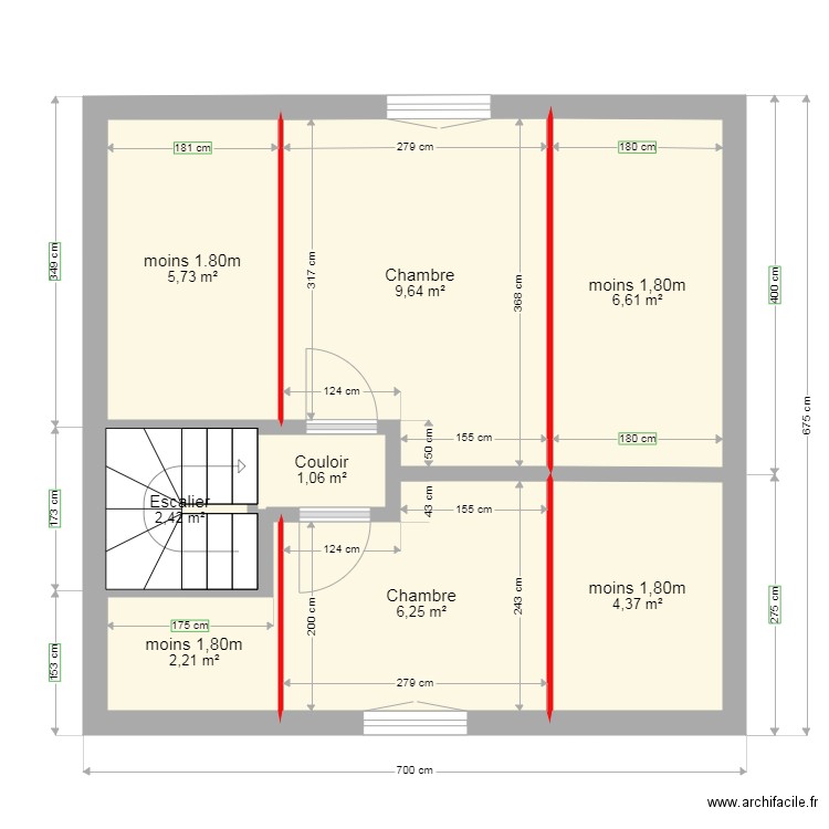 Maison 1 etage avec 180cm. Plan de 0 pièce et 0 m2
