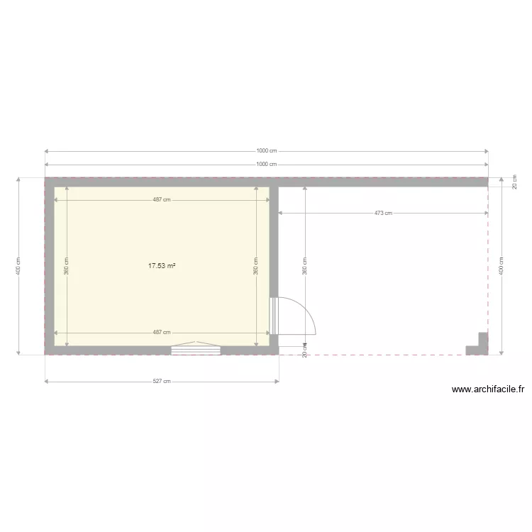 garage exter. Plan de 