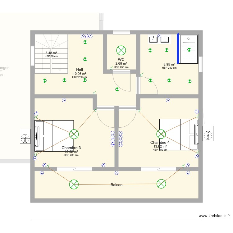 Maison Cubique CedJojo Etage elec. Plan de 0 pièce et 0 m2