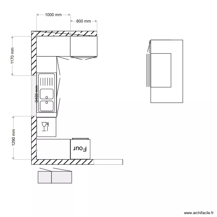 cuisine faucon. Plan de cuisine faucon. Plan de