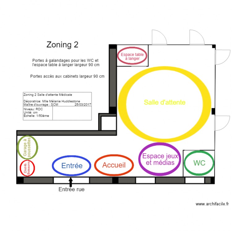zoning 2. Plan de 0 pièce et 0 m2