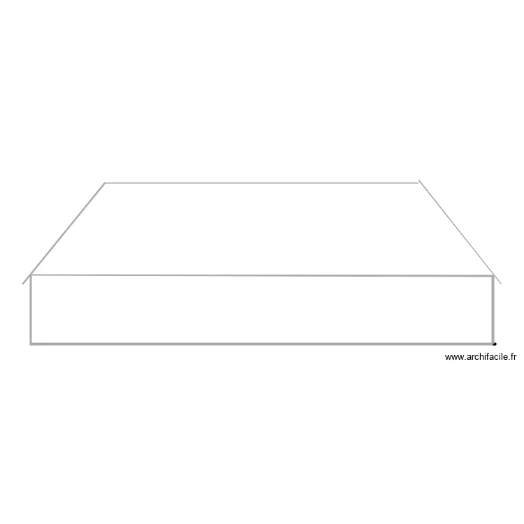 coupe facade. Plan de 