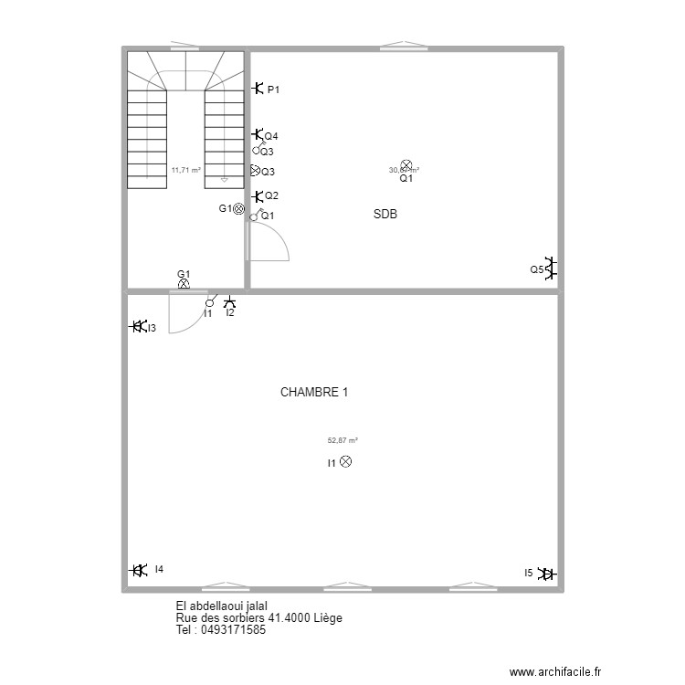 JAR2. Plan de 3 pièces et 95 m2